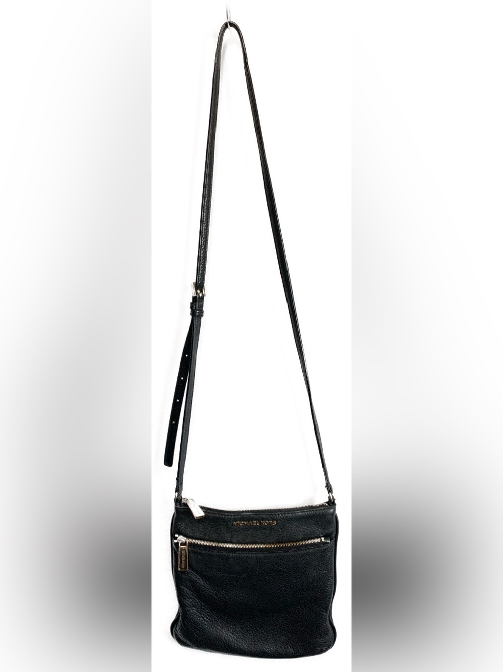 Michael Kors Black Leather Crossbody Bag